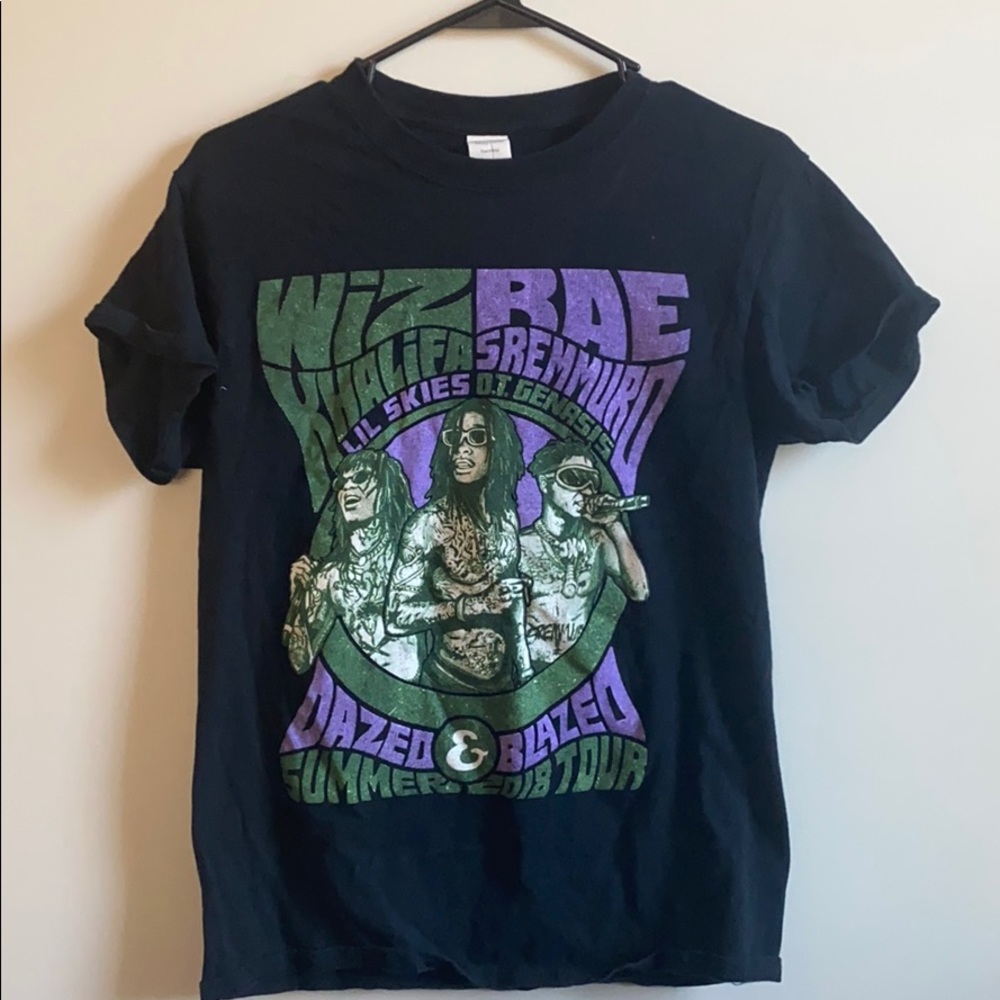 Wiz khalifa dazed and blazed concert tshirt